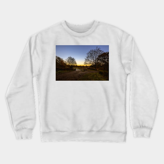 Richmond Park Sunrise Crewneck Sweatshirt by GrahamPrentice